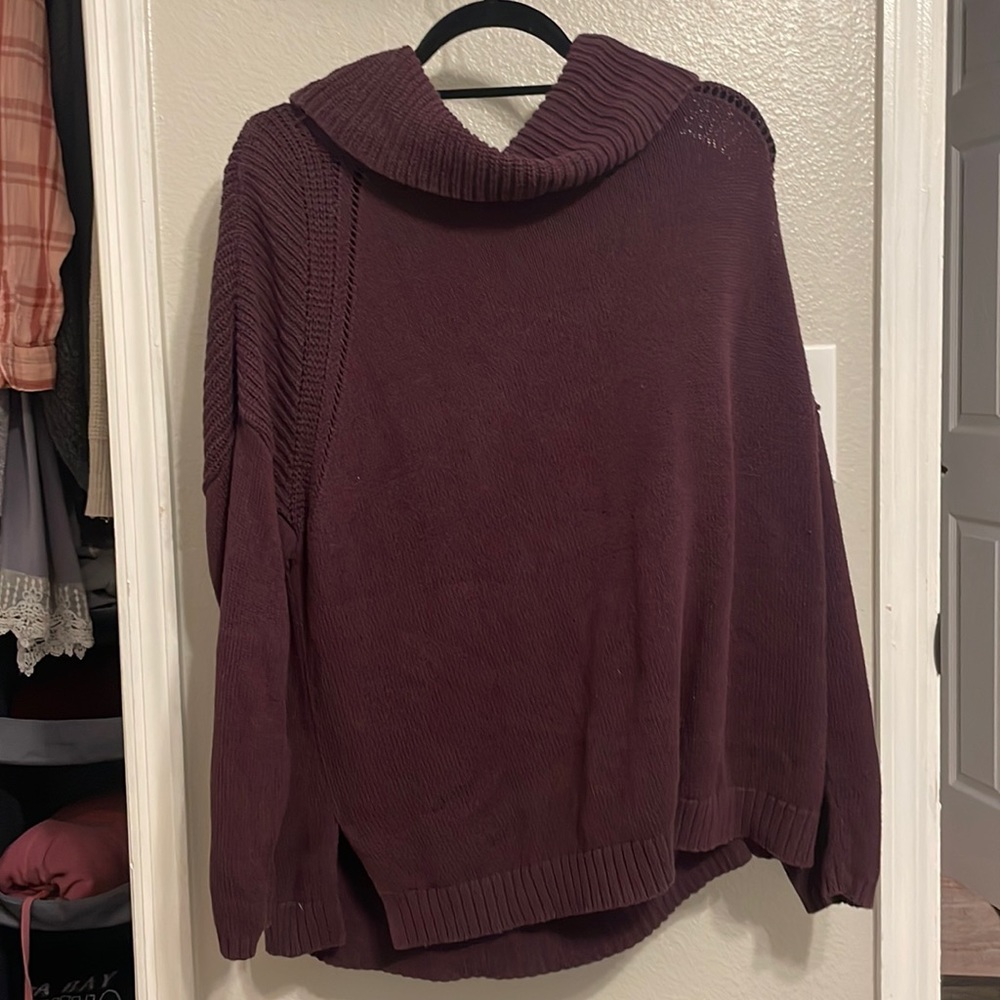 BCBGeneration plum oversized sweater